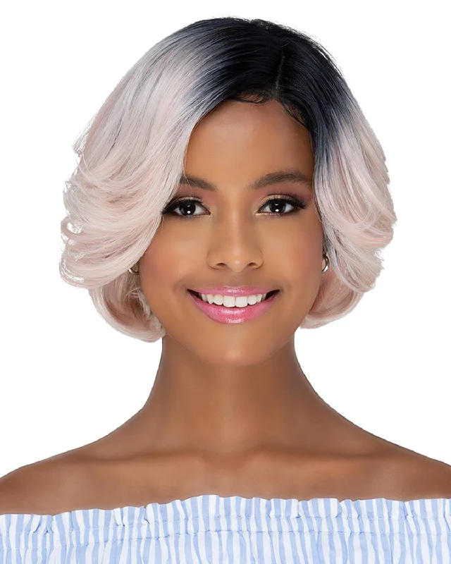 Synthetic wigs with violet hues-Felda | Lace Front & Lace Part Synthetic Wig by Vivica Fox