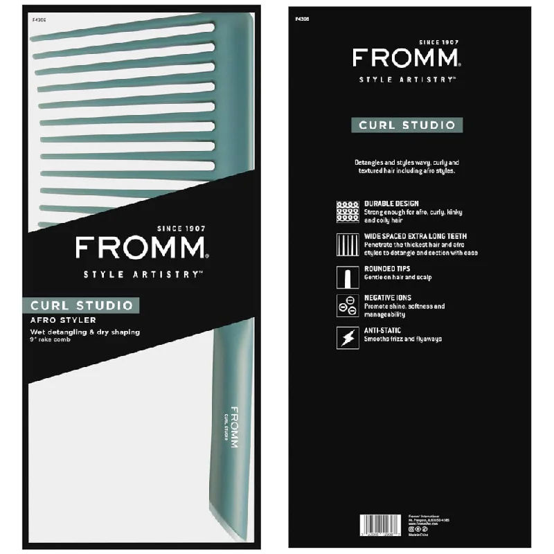 Scalp purifying mask-Hair shaping cream-Fromm Curl Studio Afro Styler Rake Comb