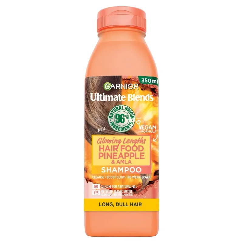 Moisturizing cream-Garnier Ultimate Blends Hair Food Pineapple Shampoo 350ml (Long, Dull Hair)