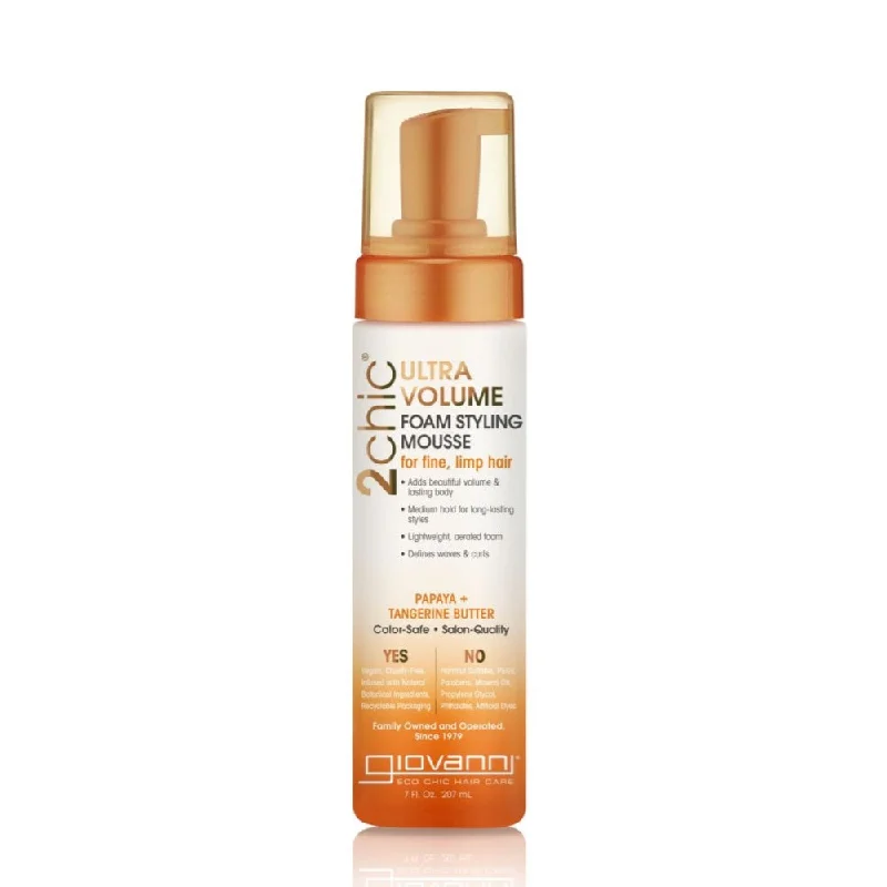 Revitalizing wax-GIOVANNI Organic Styling Mousse - 2chic Ultra-Volume (Fine, Limp Hair) 207ml