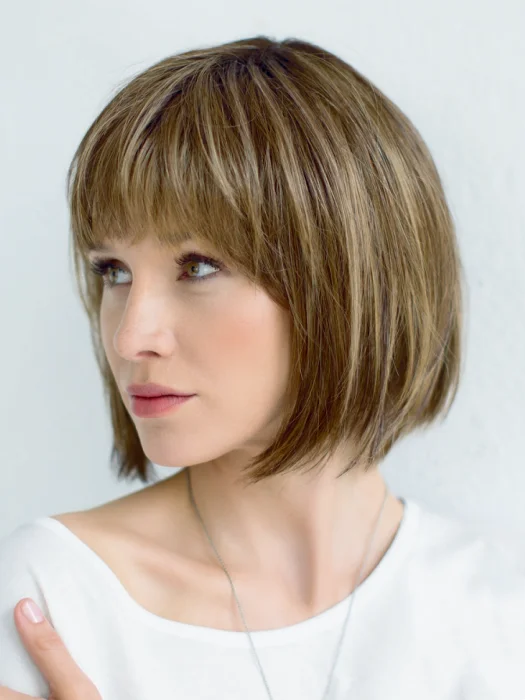 Synthetic wigs for limited offers-Gloria Short Bob Straight Mixed Color Lace Part Synthetic Wigs(Buy 1 Get 1 Free)