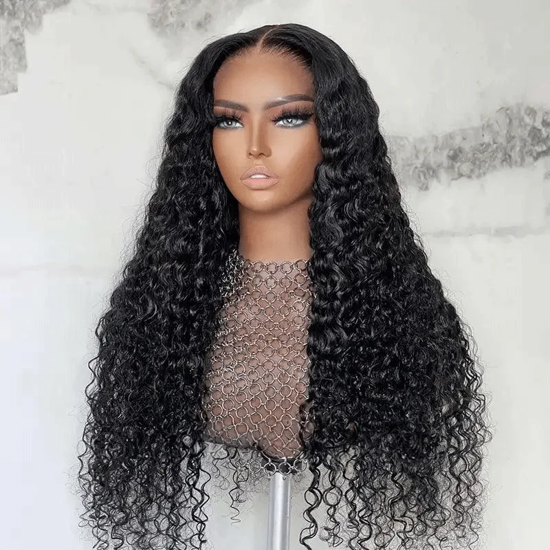 real person hair ring overstock item-💥𝐁𝐥𝐚𝐜𝐤 𝐅𝐫𝐢𝐝𝐚𝐲 𝐅𝐥𝐚𝐬𝐡 𝐃𝐞𝐚𝐥 7x5 Glueless Bleacked Knots Curly Wave Wig 100% Human Hair