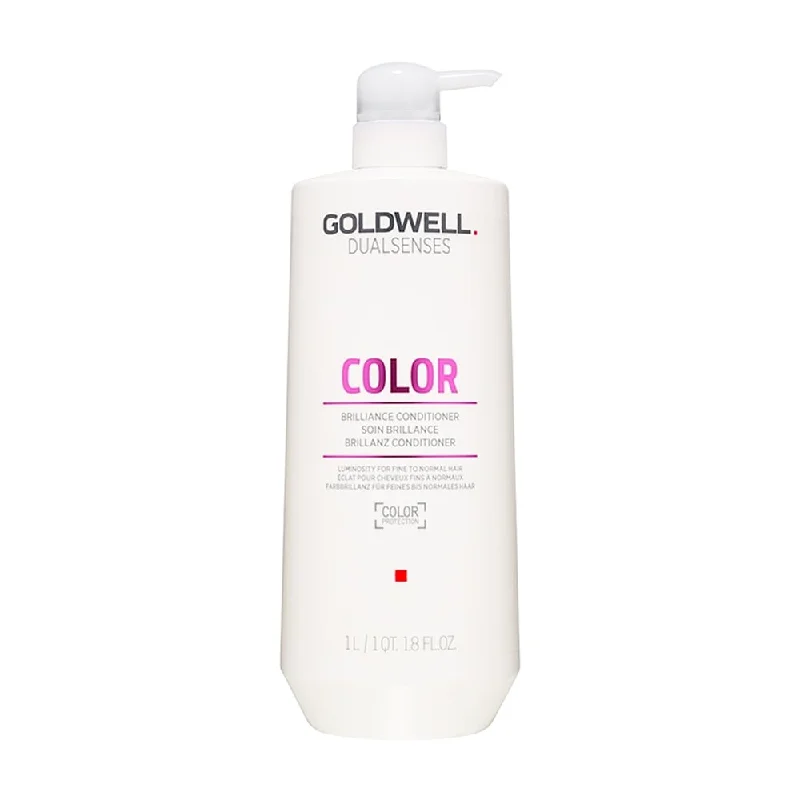 Hair care for fine tight curls-Goldwell Dualsenses Color Brilliance Conditioner 1000ml