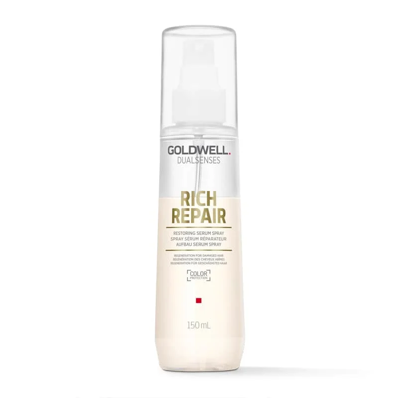 Hair care products with bamboo extract-Goldwell Dualsenses Rich Repair Restoring Serum Spray 150ml