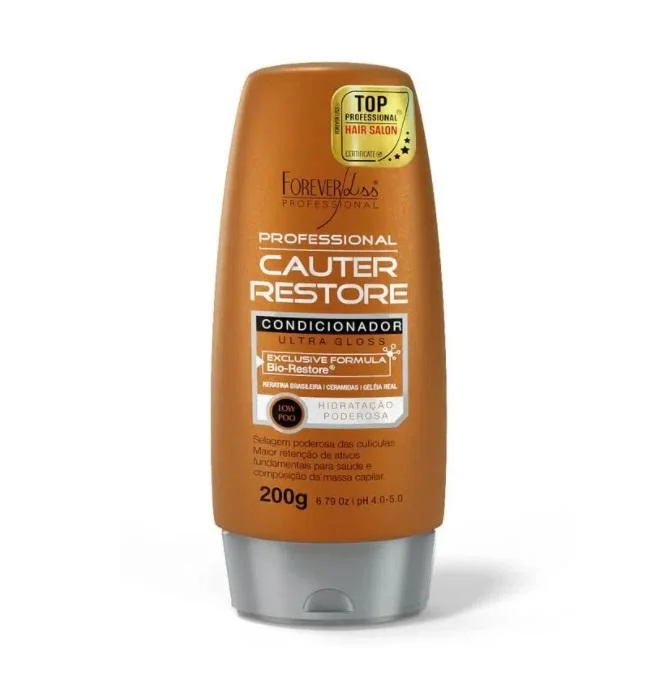 Best hair care for hair vitality-Hair Cauterization Ultra Gloss Bio Cauter Restore Conditioner 200g - Forever Liss