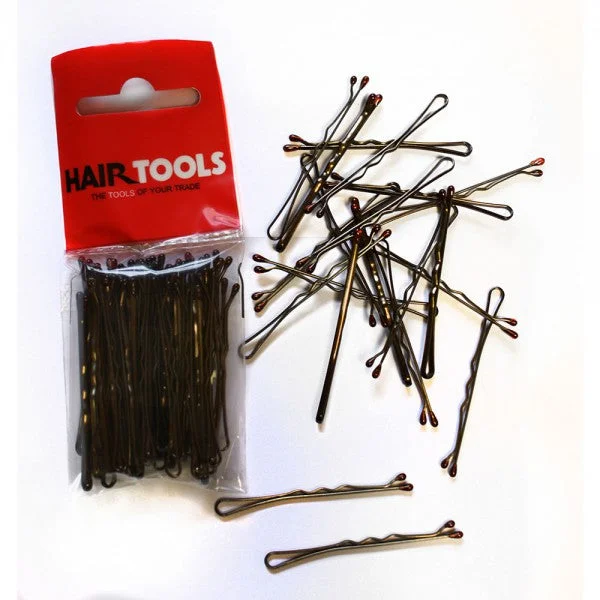 Hair Tools 2â€ Waved Grips Brown (Packet Of 50)