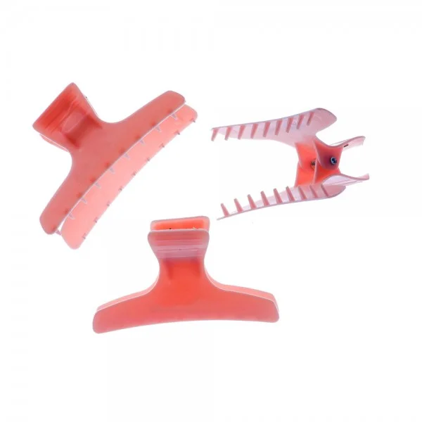 Curl amplifying gel-Hair Tools Butterfly Clamps Large Pink