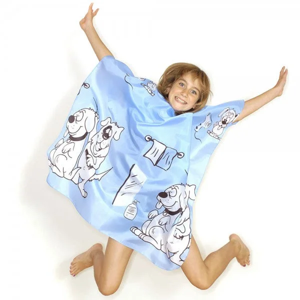 Hair Tools Children’S Doggy Gown Blue