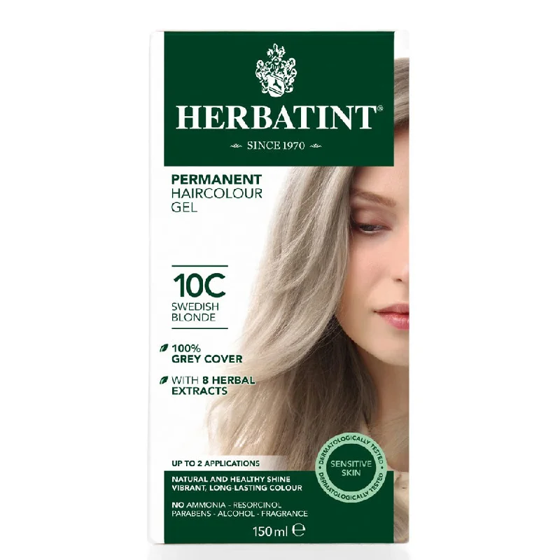 Texture mist-Herbatint Permanent Hair Colour Gel - 10C Swedish Blond