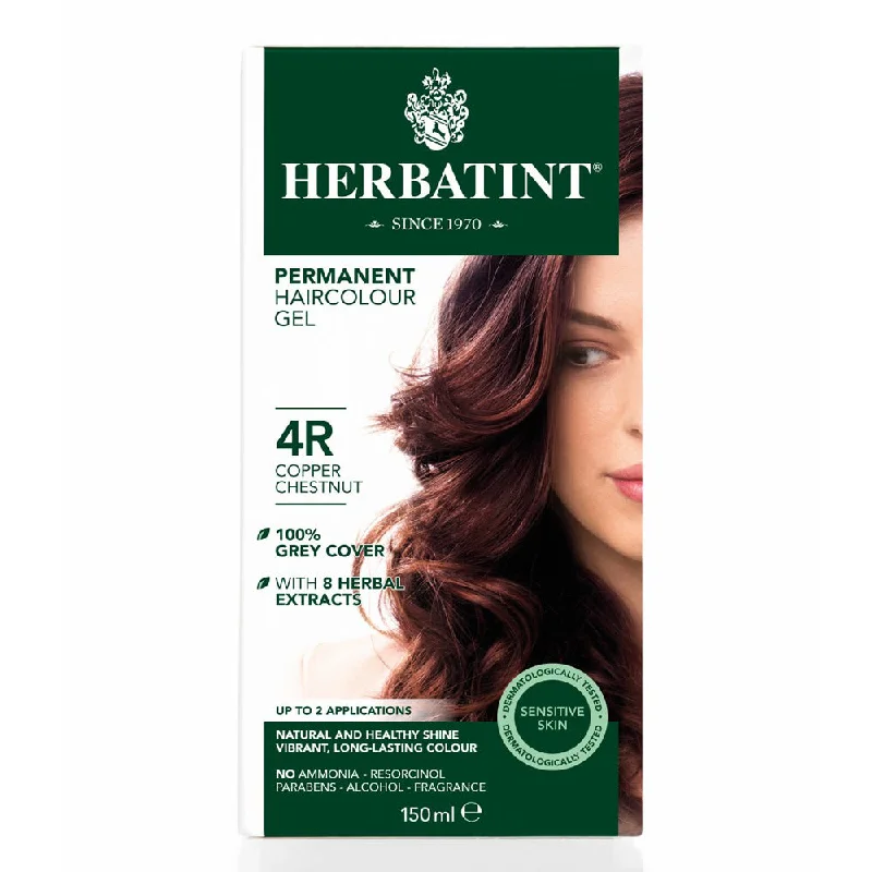 Scalp cleansing balm-Herbatint Permanent Hair Colour Gel - 4R Copper Chestnut