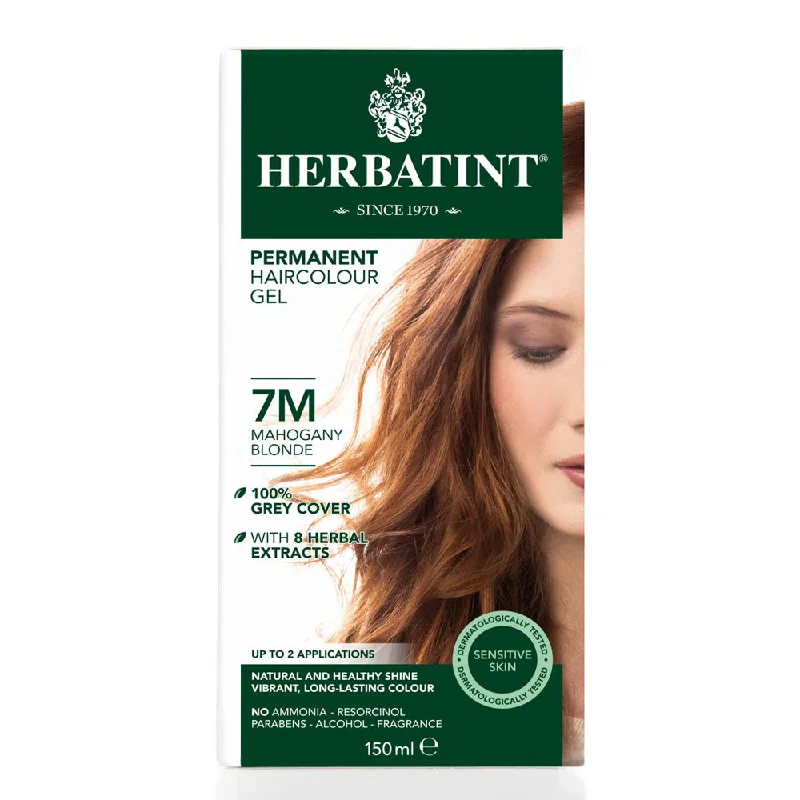 Frizz blocker-Herbatint Permanent Hair Colour Gel - 7M Mahogany Blonde