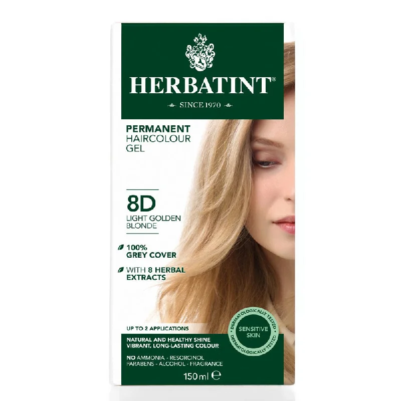 Defining lotion-Herbatint Permanent Hair Colour Gel - 8D Light Golden Blonde