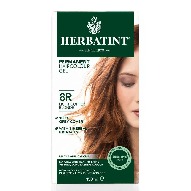 Scalp balancing balm-Herbatint Permanent Hair Colour Gel - 8R Light Copper Blonde