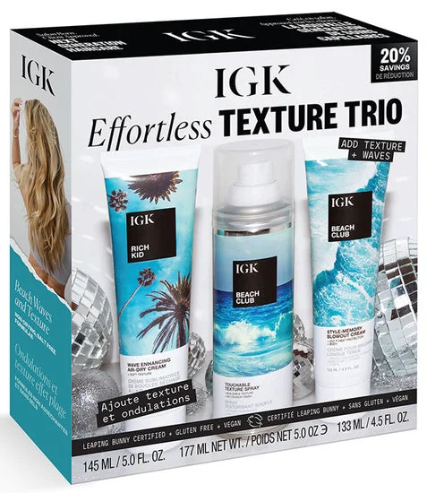 Lightweight serum-Anti-breakage mist-IGK Beach Holiday Kit