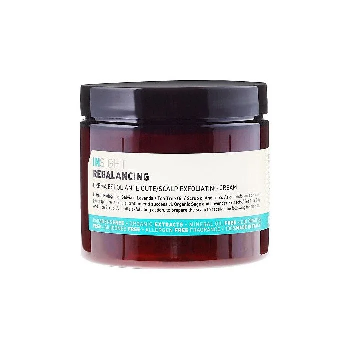 Frizz calming cream-Scalp clarifying mask-Insight Rebalancing Scalp Exfoliating Cream 180ml