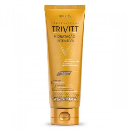 How to hydrate dull hair-Keratin Trivitt Intensive Moisturizing Cream Hair Mask 250g - Itallian Hair Tech