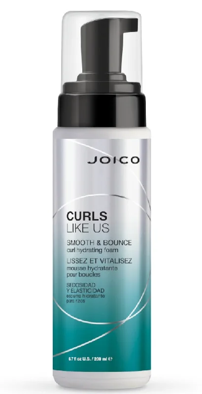 Dry clay-Scalp cooling cream-Joico Smooth and Bounce Curl Hydrating Foam 6.7 oz