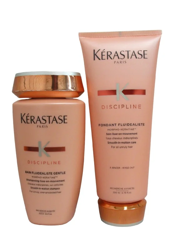 Reviving treatment-Kerastase Discipline Bain Fluidealiste Shampoo 8.5 oz &  Fondant Fluidealiste Conditioner 6.8