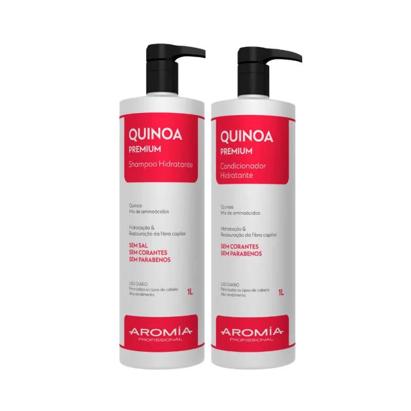 Texturing cream-Anti-static cream-Aromia Cosméticos Quinoa Premium Kit (2 Products)