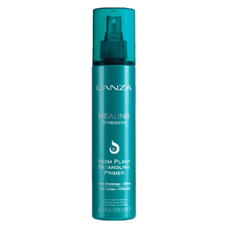 How to prevent hair flattening-Lanza Healing Strength Neem Plant Detangling Primer 6.8 oz