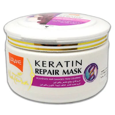 Fortifying balm-Lolane Natura Keratin Repair Hair Mask Purple Rejuvenate For Coloring Damage