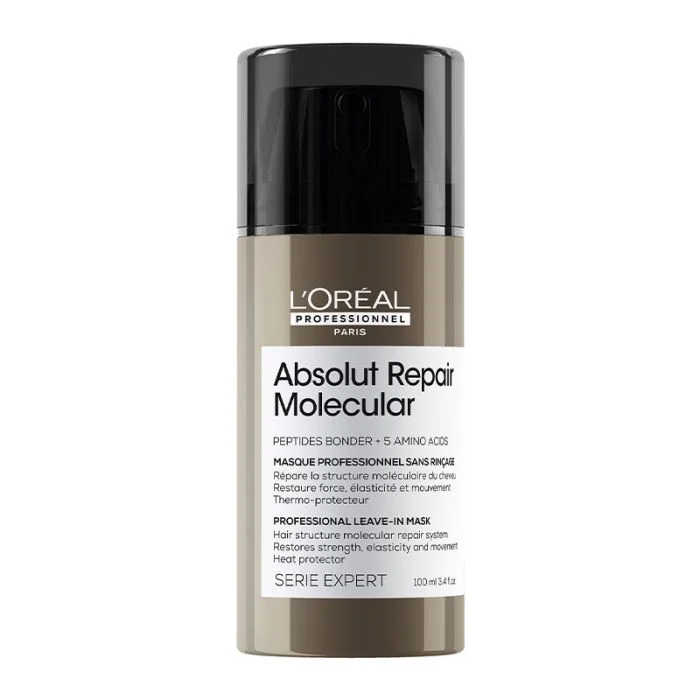 Best hair care for hair elasticity-L'Oreal SE Absolut Repair Molecular Serum-in-Cream Mask 100ml