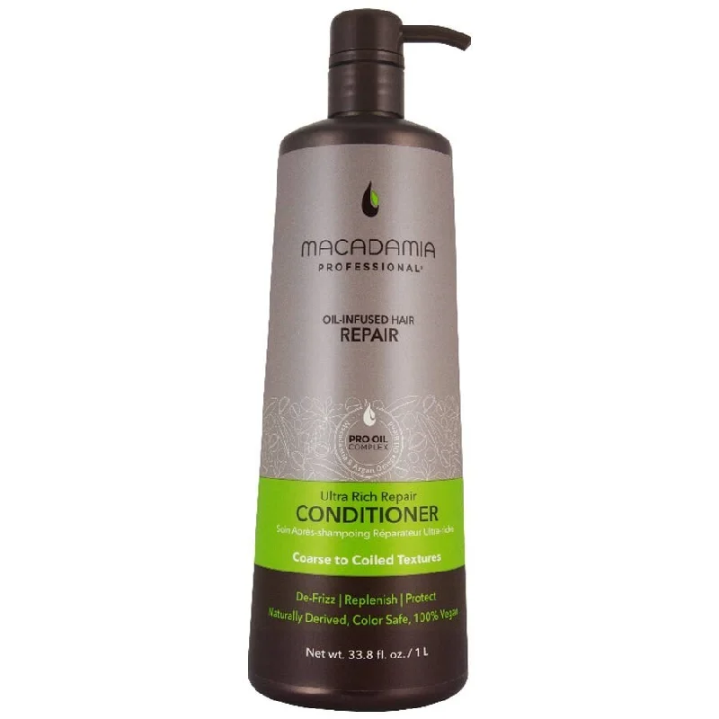 Natural hair care for hair thickness-Macadamia Pro Ultra Rich Repair Conditioner 1 litre