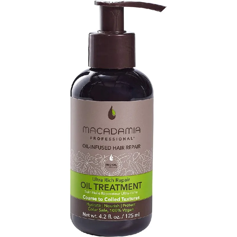 How to care for thin loose curls-Macadamia Pro Ultra Rich Repair Oil Treatment 125ml