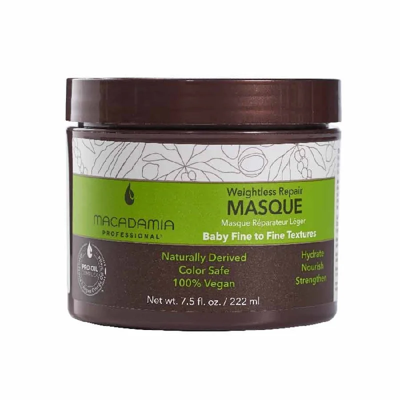 Hair care products with collagen-Macadamia Pro Weightless Repair Masque 222ml