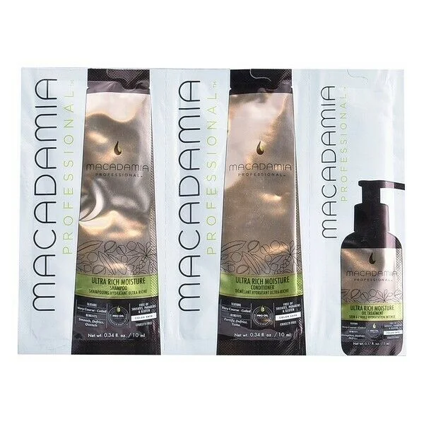 Hair care tips for hair resilience-Macadamia Ultra Rich Moisture Spoo/Cond Trio Foil Pack