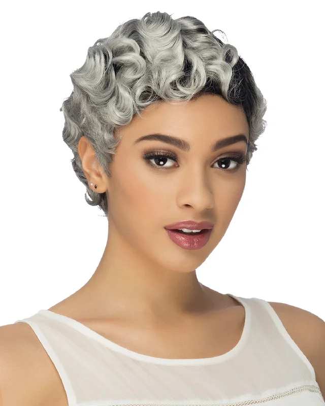 Synthetic wigs with playful waves-Malo | Synthetic Wig by Vivica Fox