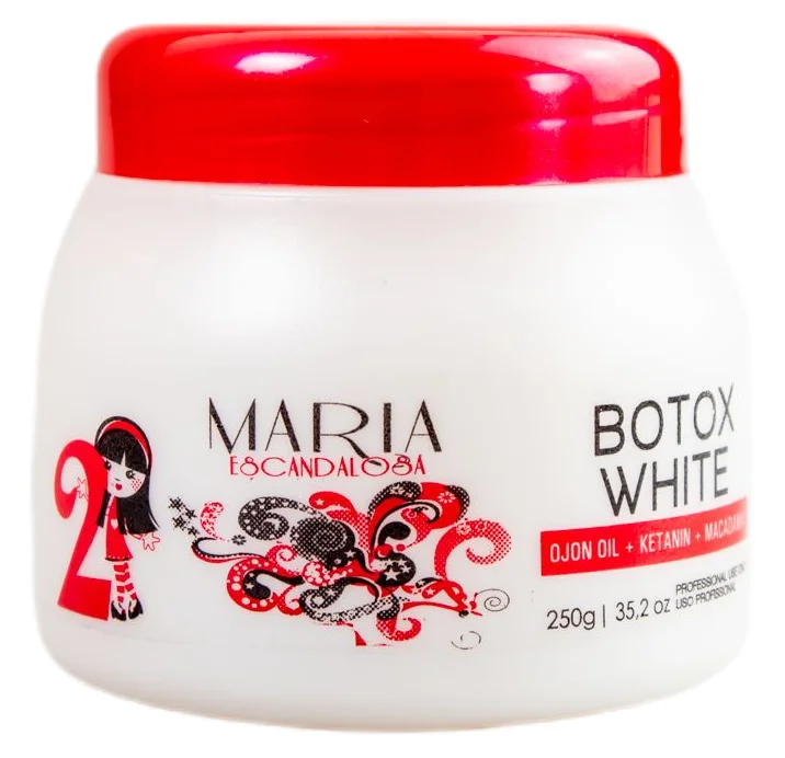 Hair care for thick coily waves-Ojon Keratin Macadamia Deep Hair Mask White Hair Mask 250g - Maria Escandalosa