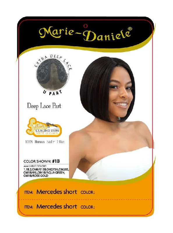 Short synthetic wigs for seniors-Marie Daniele Mercedes Short