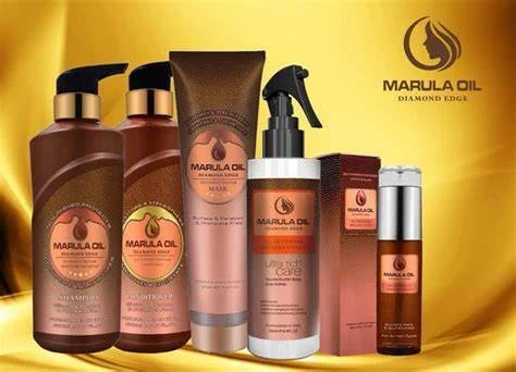 Hold spray-Marula Package/Shampoo 500ml/conditioner 500ml/Mask300ml/ Leave in250ml/ Diamond Edge80ml