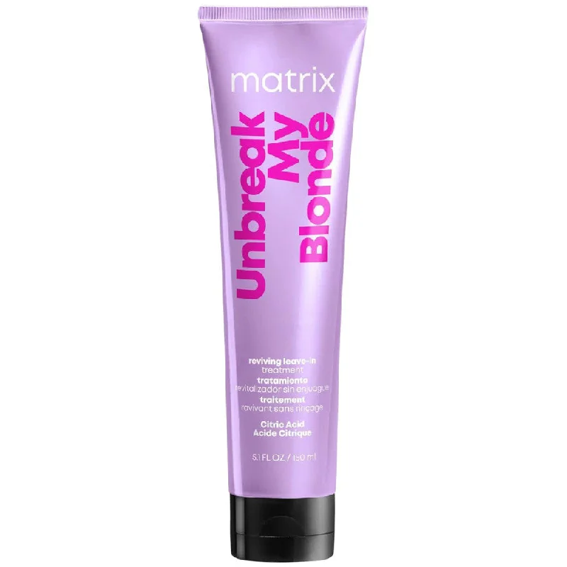 How to care for tight waves-Matrix Total Results Unbreak My Blonde Reviving Leave In Treatment 5.1 Oz