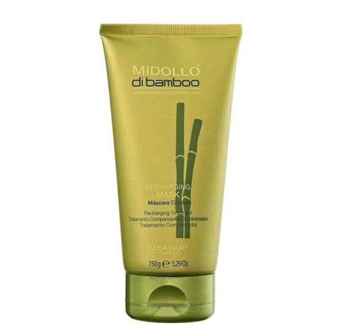 Hair care tips for hair thickness-Midollo di Bamboo Hair Recharging Conditioning Mask 150ml - Alfaparf Milano