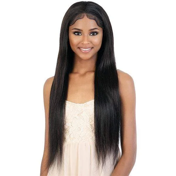 real person hair ring tracked package-Motown Tress 100% Virgin Remy Human Hair HD 13x4 Lace Wig - HL134.ST20 - 32