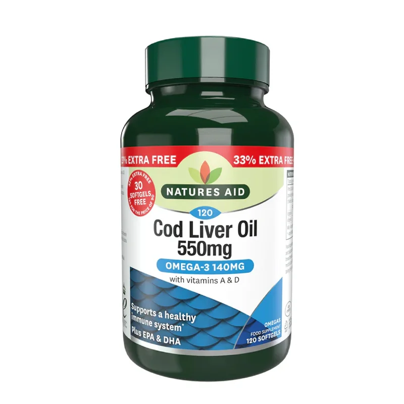 Sculpting cream-Nature's Aid Cod Liver Oil 550mg