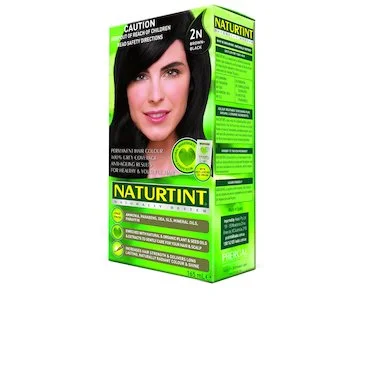 Static blocker-NATURTINT Brown Black Plant Based Hair Colour - 2N 170mL