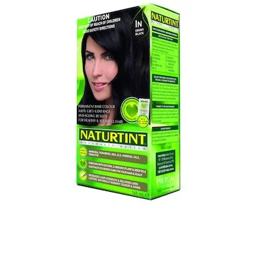 Locking mist-NATURTINT Ebony Black Plant Based Hair Colour - 1N 170mL