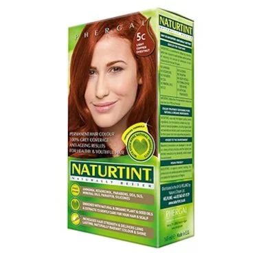 Curl enhancing balm-NATURTINT Light Copper Chestnut Plant Based Hair Colour - 5C 170mL