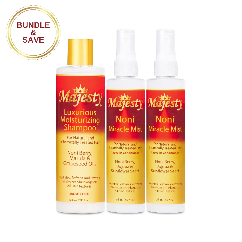 Bond builder-Noni Miracle Mist and Moisturizing Shampoo Bundle