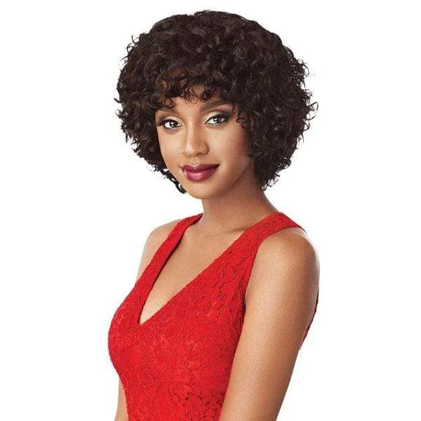 real person hair ring support team-Outre 100% Human Hair Fab & Fly Full Cap Wig - LORENE