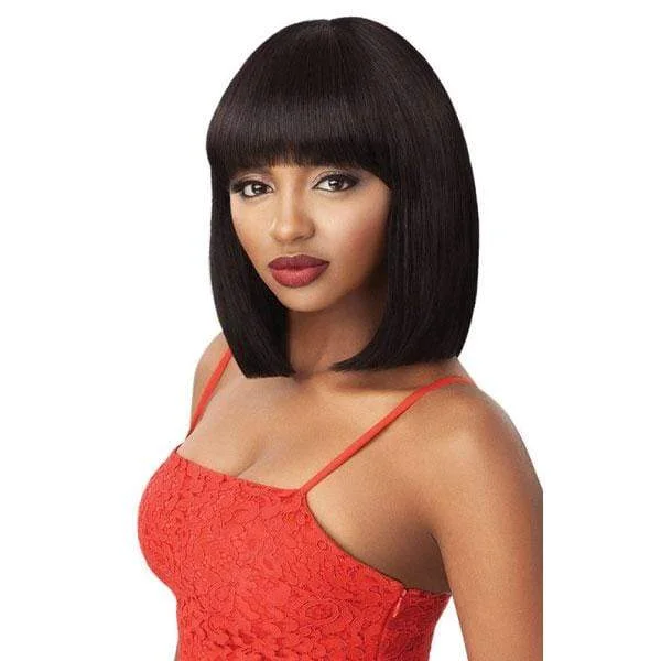 real person hair ring elegant finish-Outre 100% Human Hair Fab & Fly Full Cap Wig - MISTY