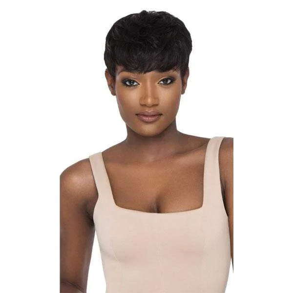 real person hair ring year-round-Outre 100% Human Hair Premium Duby Wig - PIXIE MOHAWK