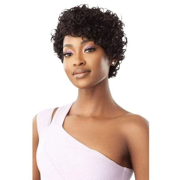 real person hair ring inspiration gallery-Outre 100% Human Hair Premium Duby Wig - SOFT CURLY CUT