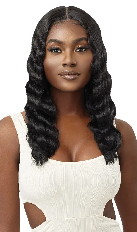 Synthetic wigs with braids-Outre APOLIA Lacefront SleekLay Part