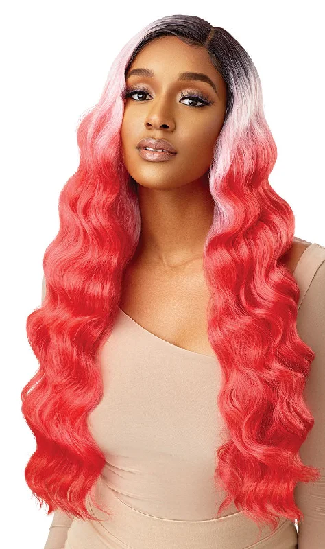 Synthetic wigs with bold colors-Outre CELESTINE Lacefront COLORBOMB