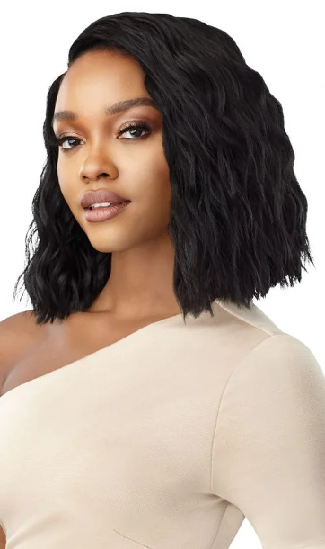 Synthetic wigs with matte finish-OUTRE LACE FRONT WIG DAVEY