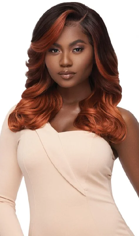 Synthetic wigs with twisted curls-Outre Lacefront Wig | Melted Hairline | DIVINE